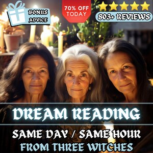 Same Hour Dream Reading and Insight Dream Interpretation Psychic Reading for Dream Messages Same Day Dream Analysis and Interpretation Witch