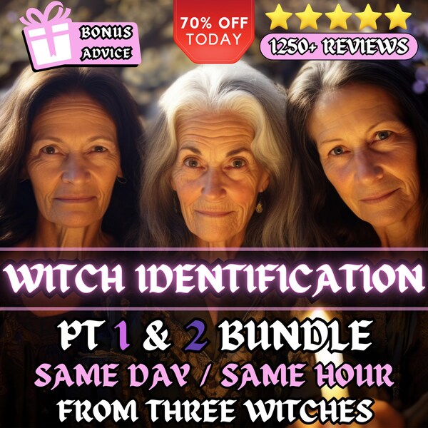 Witch Identification Ritual Am I a Witch? What Witch Am I Witchcraft Reading Psychic Reading Intuitive Spiritual Reading Same Hour Reading