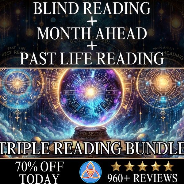 Same Hour Blind Reading Past Life Reading Month Ahead Reading Bundle Same Hour Tarot Reading Psychic Reading Love Reading Same Hour Reading