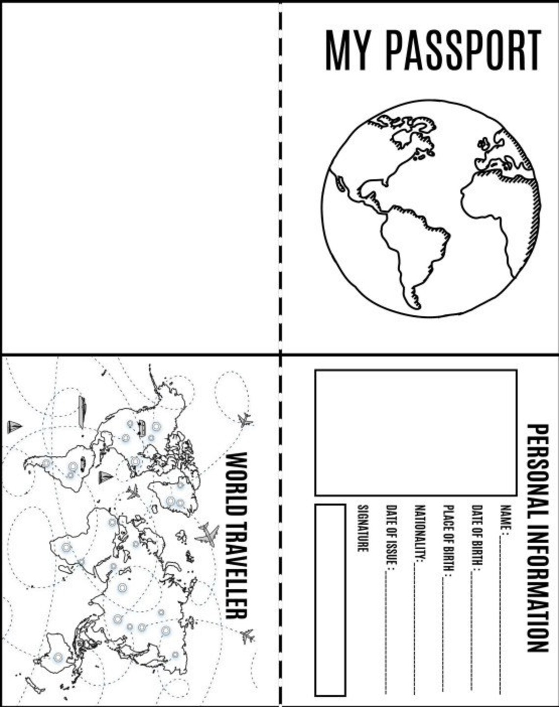 Around the World Scavenger Hunt an Interactive Journey With Passports
