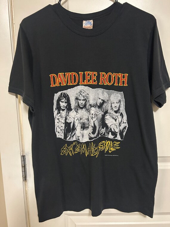 David Lee Roth Vintage Eat 'em and Smile Concert Tour T Shirt Size XL - Etsy