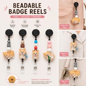 Corgi Beaded Memo Holder, Kawaii Dog Photo Clip Stand, Desk Card Display, Craft Base