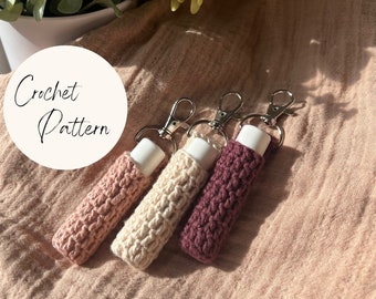 Simple Chapstick Keychain Crochet Pattern | Crochet Pattern | Patterns | Chapstick Keychain Pattern | Chapstick Pattern | Lip Balm Keychain|