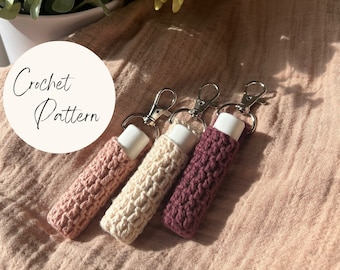 Simple Chapstick Keychain Crochet Pattern | Crochet Pattern | Patterns | Chapstick Keychain Pattern | Chapstick Pattern | Lip Balm Keychain|