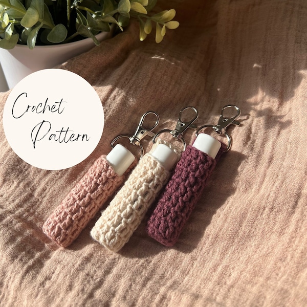 Modèle de crochet de porte-clés Chapstick simple | Modèle de crochet | Modèles | Modèle de porte-clés Chapstick | Modèle de bâton | Porte-clés baume à lèvres|