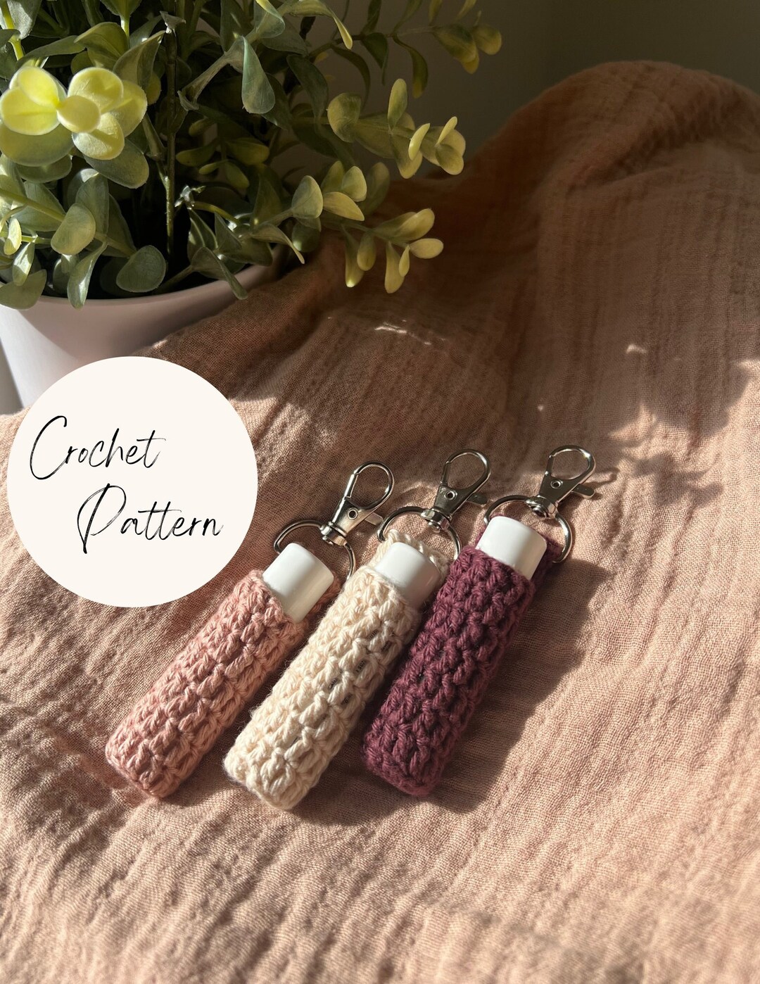 Simple Chapstick Keychain Crochet Pattern Crochet Pattern Patterns