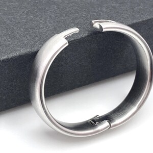 Male Hinged Rings Men's Hinged Wedding Band / Hinged Ring Cobalt Chrome 6mm Wide Satin ...