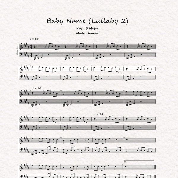 Personalized Lullabys (lullaby 2)