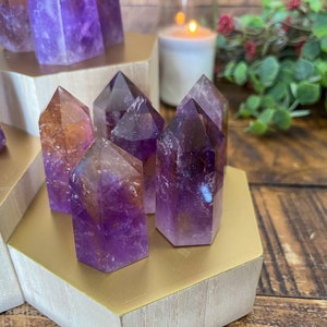Natural Polished Ametrine Tower with three sizes to choose from