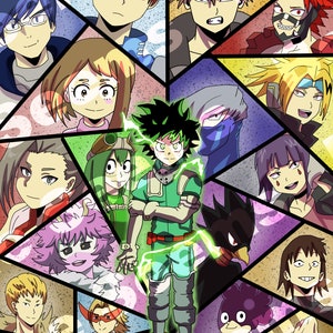 Hero Academia - My Poster Etsy