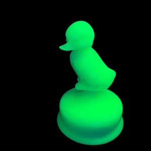 Fenton Uranium custard duck on a font