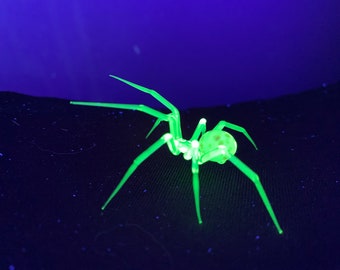 Uranium Vaseline red spotted spider custom made