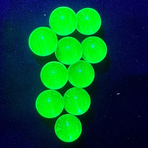 10 -Uranium Vaseline  marbles 5/8