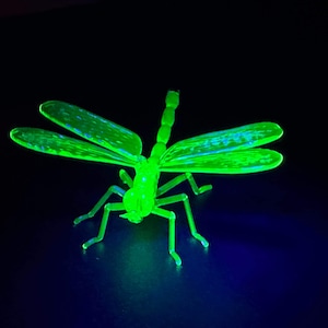 Uranium Vaseline Dragonfly custom Piece in stock