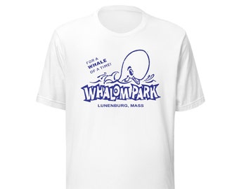 Whalom Park Retro 1980s T Shirt  - Lunenburg, Mass | Vintage Mens & Womens Old School Tee