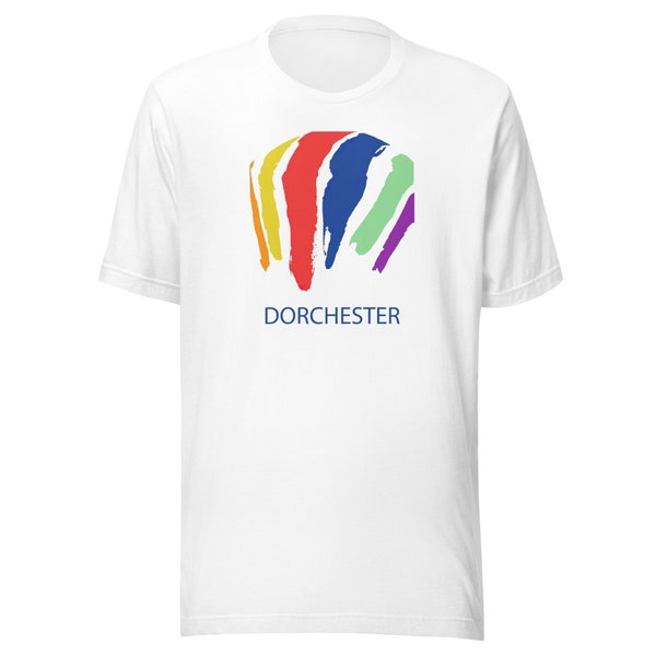 Dorchester Rainbow Swash (Gas Tanks) Tee - Dorchester, MA | Mens & Womens T-Shirt