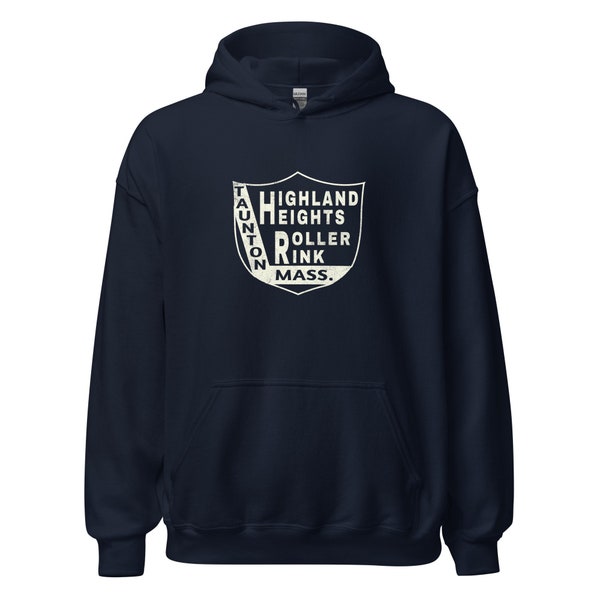 Highland Heights Roller Rink Hoodie - Taunton, MA | Retro Roller Skating Sweatshirt