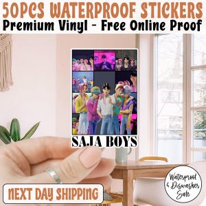 Saja Boys Kpop Demon Hunters Sticker/Car Magnet, Kpop Saja Boys Sticker, Kpop Demon Hunter Stickers, Derpy Sticker, Kpop Saja Boys Fan Gifts