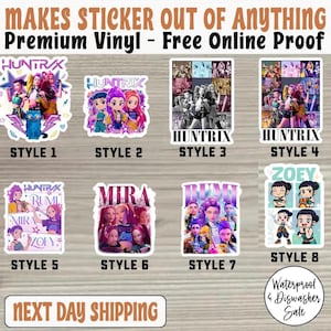 Kpop Huntrix Sticker/Car Magnet , Kpop Saja Boys Sticker, Kpop Demon Hunter Sticker, Derpy Sticker, Kpop Saja Boys Fan Demon Hunters Sticker