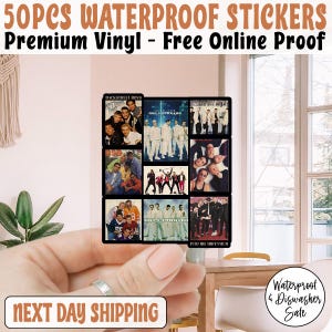 Backstreet Boys Vintage Frame Sticker, Backstreet Boys Millennium Tour Music Sticker, Pop Music Bring Memory Back Street, BSB Rock Sticker