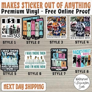 Backstreet Boy Sticker, Backstreet Boys Millennium Tour Music Sticker, Pop Music Bring Memory Back Street Sticker, BSB Rock Sticker
