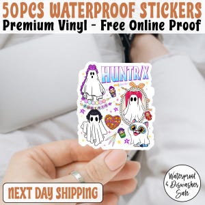 Cute Huntrix Spooky Halloween Kpop Demon Hunters Sticker/Car Magnet , Kpop Saja Boys Sticker, Kpop Demon Hunter, Demon Hunters Sticker