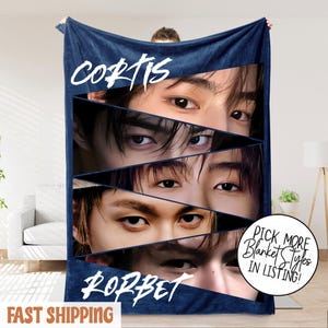 CORTIS K-Pop Fleece Blanket, Custom Kpop Blanket, Kpop Fleece Blanket, Personalized Soft Throw, Custom Perfect Gift for Dedicated Fans