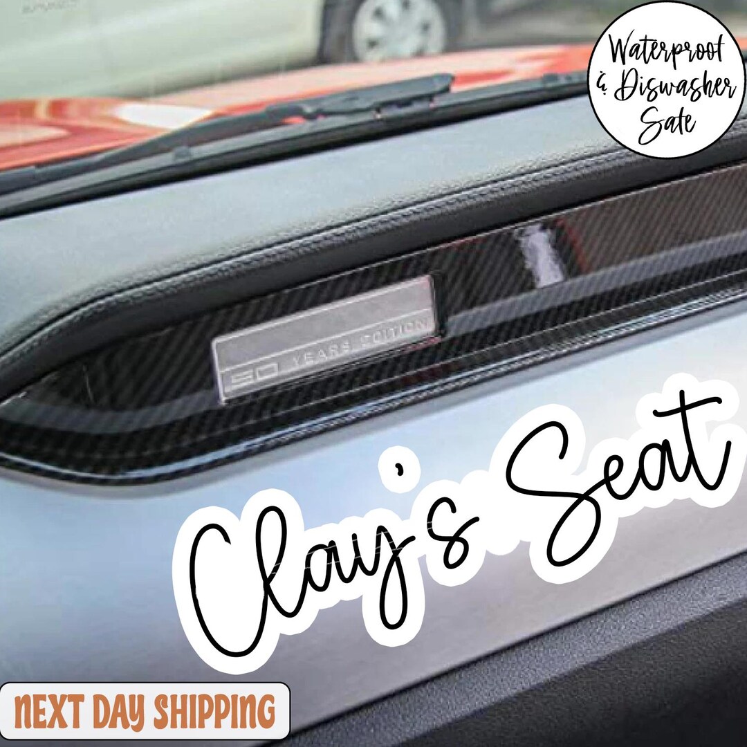 Girlfriends Name Seat Sticker for Car, Girlfriend Vinyl Name Decal ...