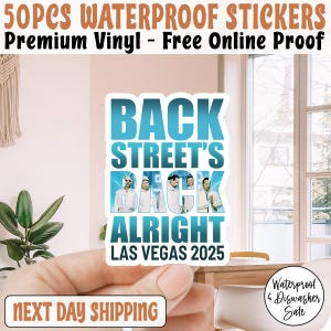 Backstreet Boy Sticker, Backstreet Boys Millennium Tour Music Sticker, Pop Music Bring Memory Back Street Sticker, BSB Rock Sticker