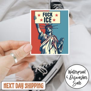Fck ICE Sticker/Car Magnet, No Human Is Illegal Abolish ICE Activism Protest Sticker Anti Trump fdt Sticker Fck ICE Human Rights Sticker