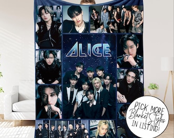 Manta personalizada con nombre de Stray Kids, manta personalizada con nombre de Stray Kids SKZOO, acogedora decoración de fandom, ropa de cama para dormitorio, manta de Stray Kids K-Pop