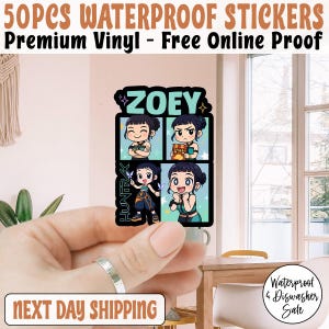 Kpop Hunter Zoey Notebooks  Sticker/Car Magnet, Zoey Huntrix KPOP Demon Hunters Sticker , Kpop Demon Hunters, Huntr/x Sticker, Saja Boys