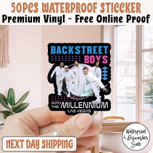 Backstreet Boy Sticker, Backstreet Boys Millennium Tour Music Sticker, Pop Music Bring Memory Back Street Sticker, BSB Rock Sticker