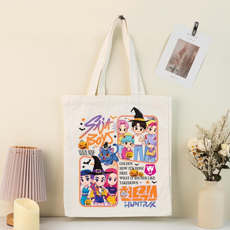 MYSOMY Sac Fourre-Tout K-Pop SKZ Avec Personnages SKZOO - Toile Portable