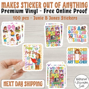 100 Sticker Teacher Appreciation Sticker Pack, Educational Stickers for Classroom Decor & Teacher Gifts. Teacher Planners, Grading