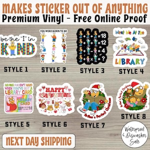 Arthu.r Show Inspired Waterproof Vinyl Sticker/Car Magnet, Nostalgic TV Stickers, Throwback Stickers, Arthu.r Meme, Arthu.r and D.W