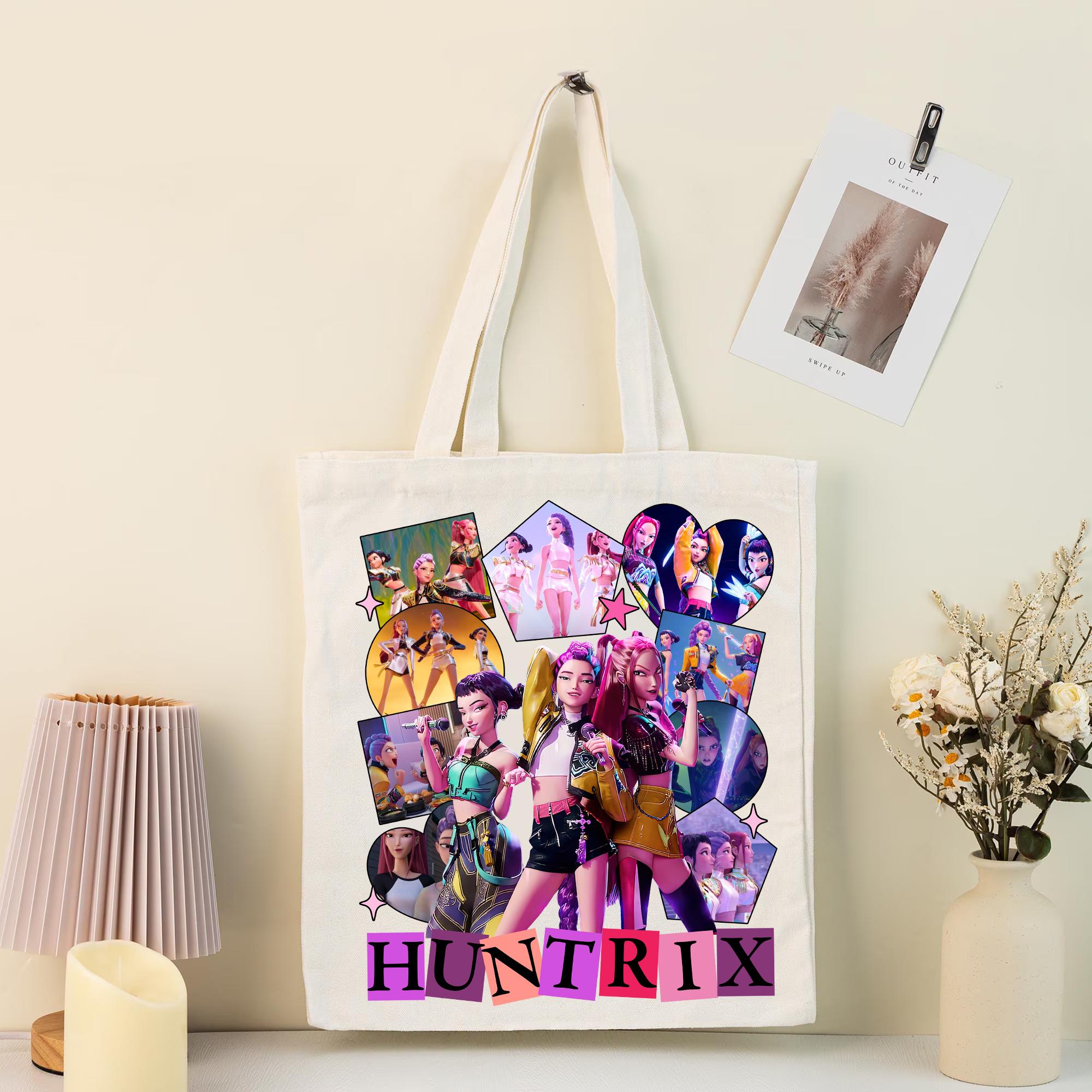 Kpop Album Tote Bag - Tomorrow X Together Track List Shoulder Bag, Korean Music Merch Gift For Fans, 16x15 Inches