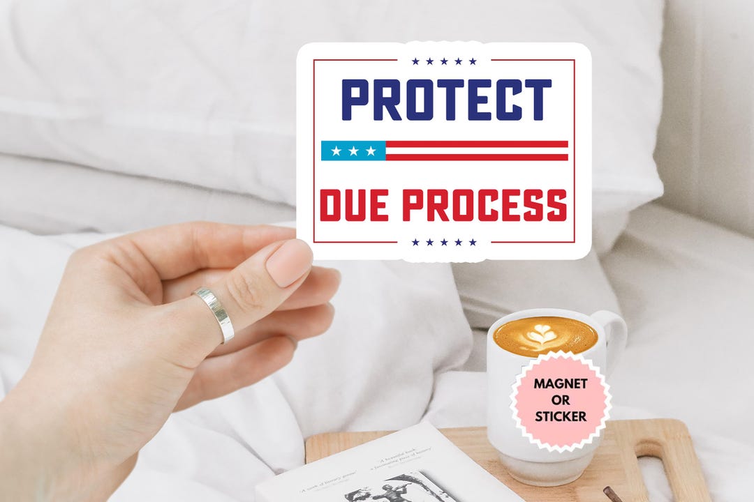 Protect Due Process Sticker/car Magnet, Anti-authoritarian Sticker ...