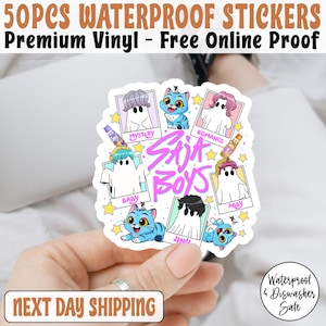 Cute Saja Boys Spooky Halloween Kpop Demon Hunters Sticker/Car Magnet , Kpop Saja Boys Sticker, Kpop Demon Hunter, Demon Hunters Sticker