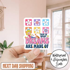This Is What Dreams Are Made Of  Lizzie Sticker/Car Magnet, Bookish Lizzie Sticker, Booktok, Kindle Sticker, Bookish, Book Lover Gift