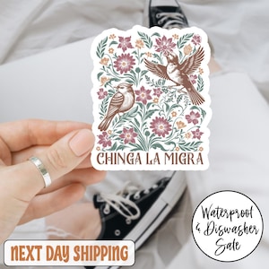 Anti Trump Chinga La Migra Sticker/Car Magnet, Abolish ICE Sticker, Anti ICE Sticker, Anti Maga Sticker, Liberal Protest Sticker