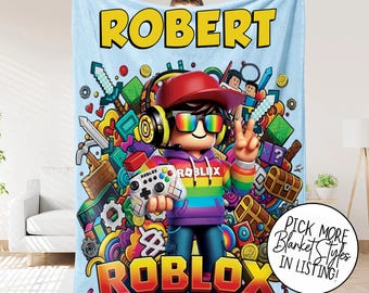 Manta de videojuegos personalizada: manta polar personalizada para gamers, decoración para habitación de niño