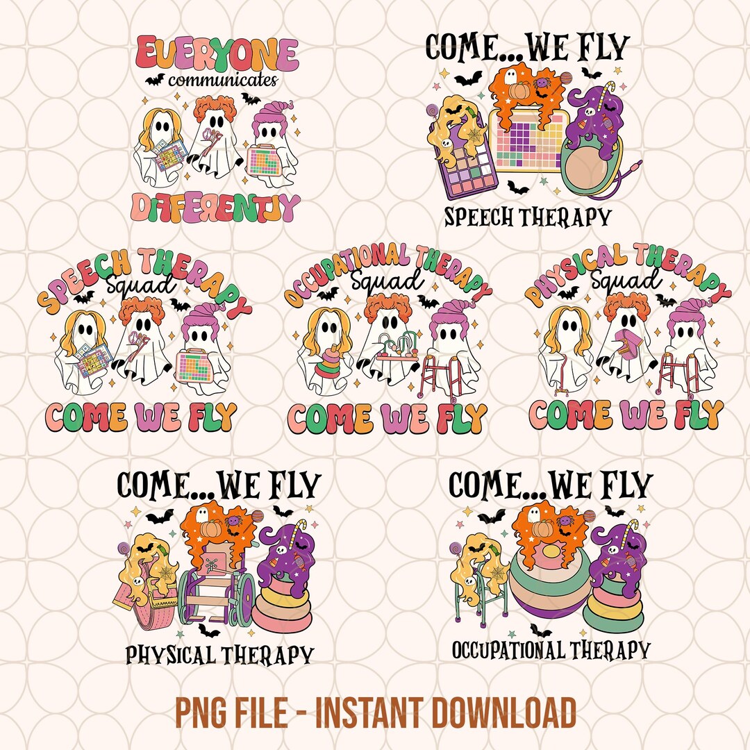 Hocus Pocus SLP PT OT Bundle Png, Slp Ot Pt Png, Halloween Slp Ot Pt ...