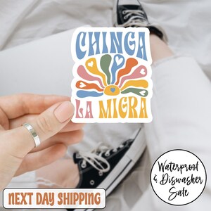 Chinga La Migra Sticker/Car Magnet, Abolish ICE Sticker, Anti ICE Sticker, Chinga La Migra Sticker, Anti Trump Maga Sticker, Liberal