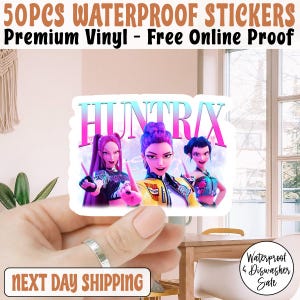Kpop Demon Hunters Huntrix Sticker/Car Magnet , Kpop Saja Boys Sticker, Kpop Demon Hunter Sticker, Kpop Saja Boys Fan Demon Hunters Sticker