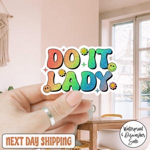 Chit Do It Lady Sticker/ Car Magnet,Viral Quote Sticker,Funny Waterproof Decal,Laptop Sticker, Aesthetic Motivation Sticker,Gift for Friends
