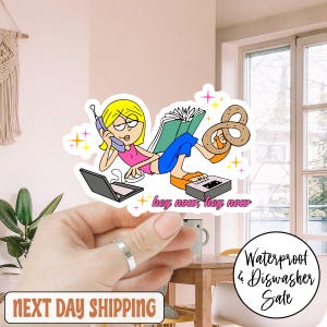 This Is What Dreams Are Made Of Lizzie Sticker/Car Magnet, Bookish Lizzie Sticker, Booktok, Kindle Sticker, Bookish, Book Lover Gift