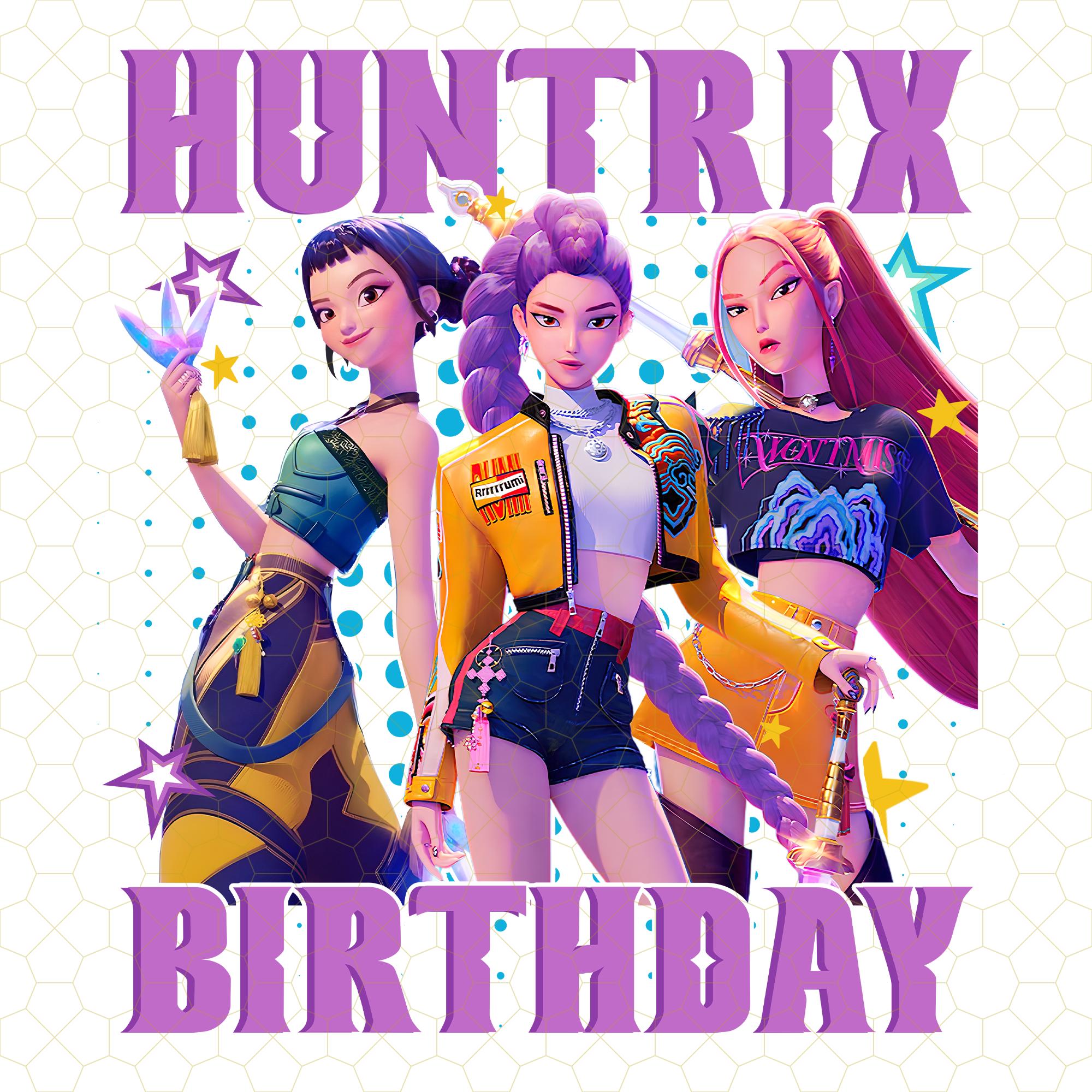 Huntrix Birthday Png, Kpop Demon Hunter Png, Birthday Girl Gift ...
