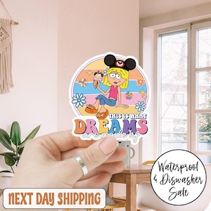 This Is What Dreams Are Made Of Lizzie Sticker/Car Magnet, Bookish Lizzie Sticker, Booktok, Kindle Sticker, Bookish, Book Lover Gift