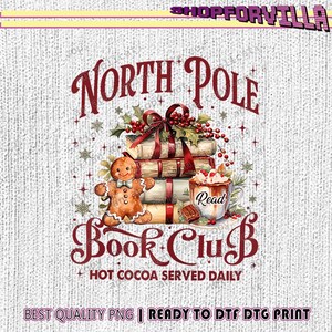 Nordpolens bokklubb PNG | Digital nedladdning av julböcker CF